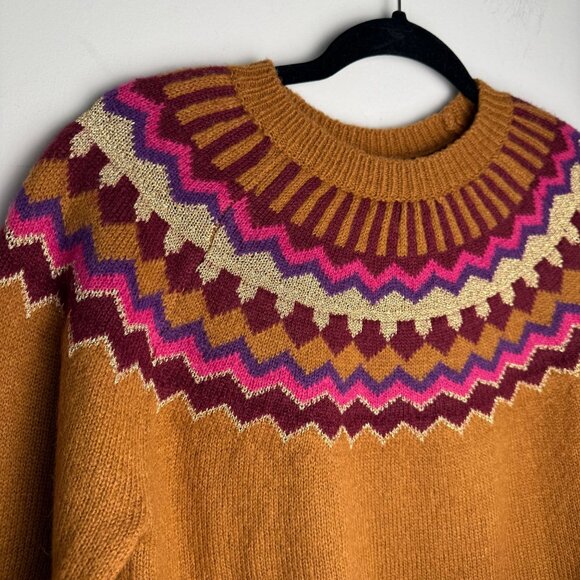 Garance Paris Sweater Fairisle Wool Mohair Blend Size SM/MD - Picture 2 of 7